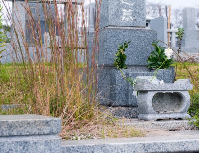 お墓の荒れた状態